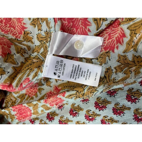 Rachel Zoe Boho Blouse Women's Size Medium Colorful Loose Fit Top Cotton - Picture 3 of 4